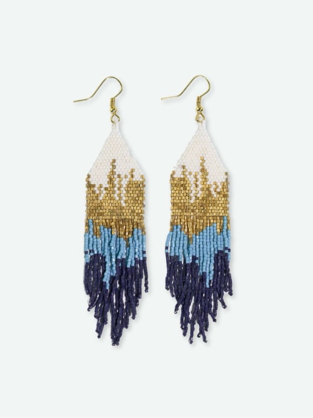 Ink+Alloy Claire Ombré Beaded Fringe Earrings
